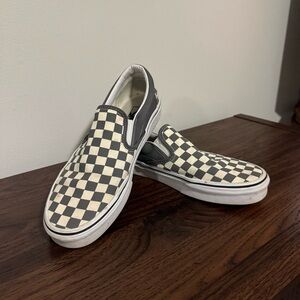 Checkered Slip On Vans